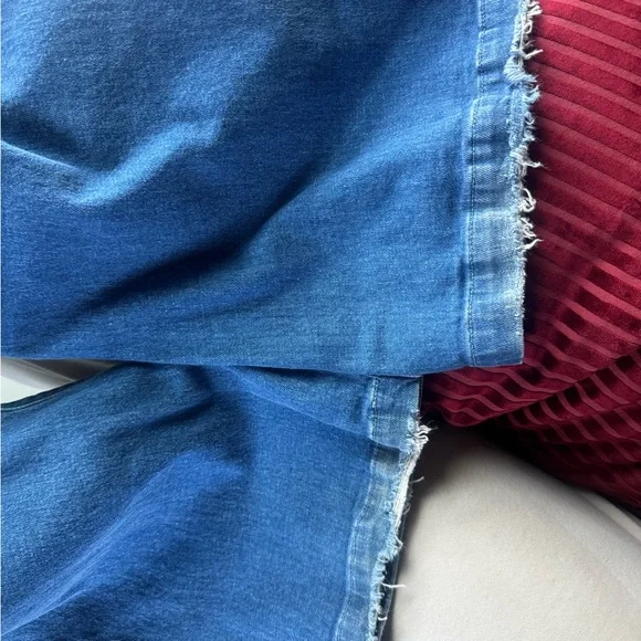 Paige Leenah Jeans Womens Size 31 Wide Leg Blue - Picture 4 of 14